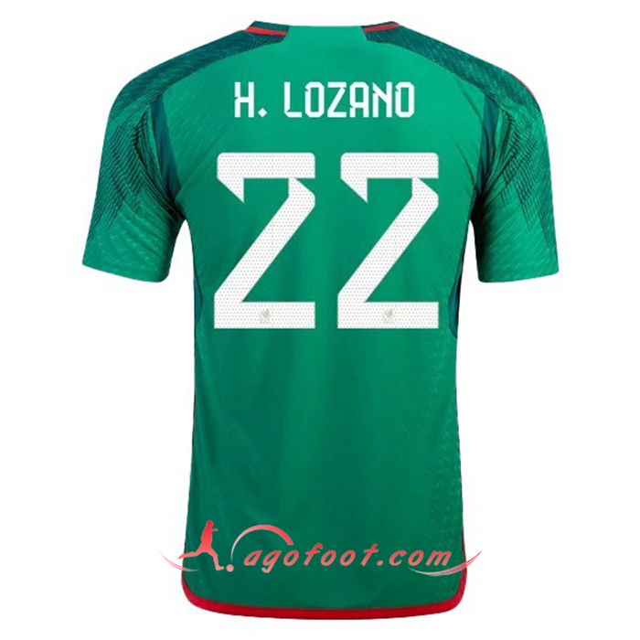Maillot Equipe Foot Mexique (H. LOZANO #22) 2022/2023 Domicile