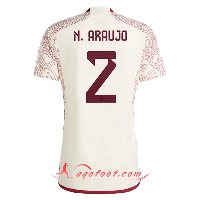 Maillot Equipe Foot Mexique (N. ARAUJO #2) 2022/2023 Exterieur