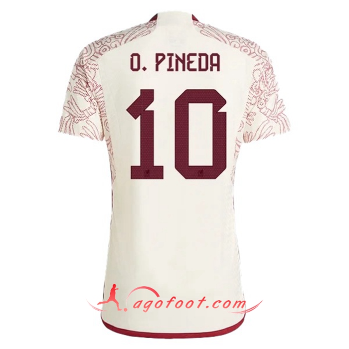 Maillot Equipe Foot Mexique (O. PINEDA #10) 2022/2023 Exterieur