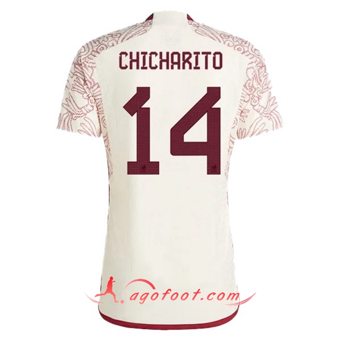 Maillot Equipe Foot Mexique (CHICHARITO #14) 2022/2023 Exterieur