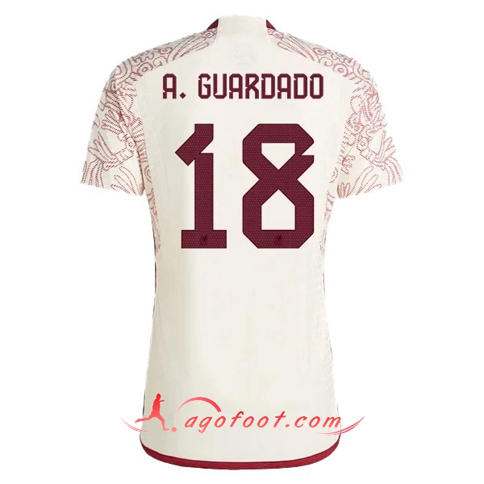 Maillot Equipe Foot Mexique (A. GUARDADO #18) 2022/2023 Exterieur