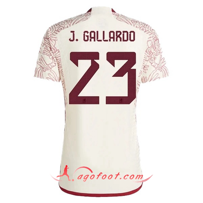 Maillot Equipe Foot Mexique (J. GALLARDO #23) 2022/2023 Exterieur