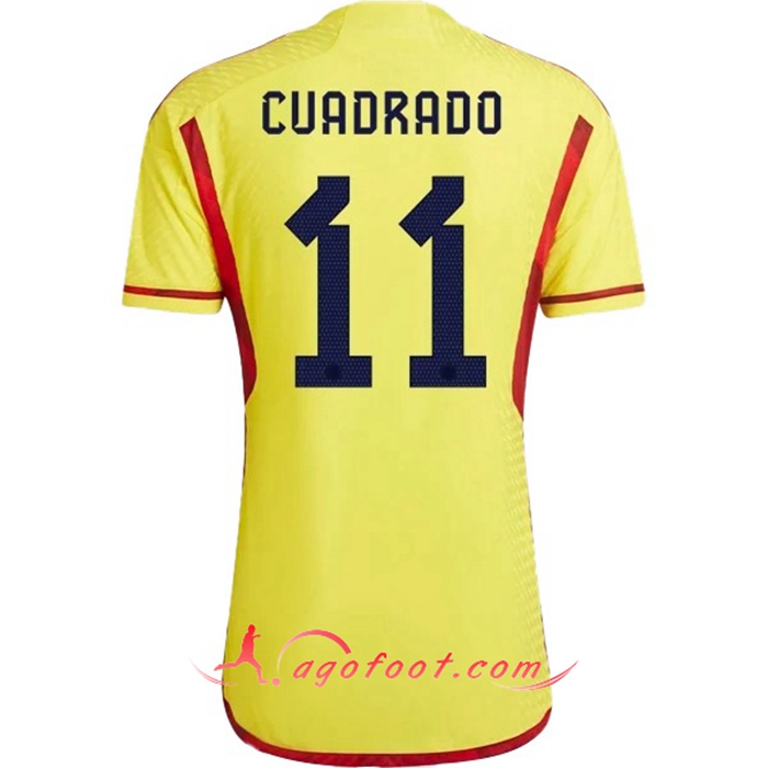 Maillot Equipe Foot Colombie (CUADRADO #11) 2022/2023 Domicile