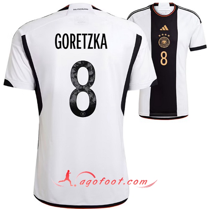 Maillot Equipe Foot Allemagne (GORETZKA #8) 2022/2023 Domicile
