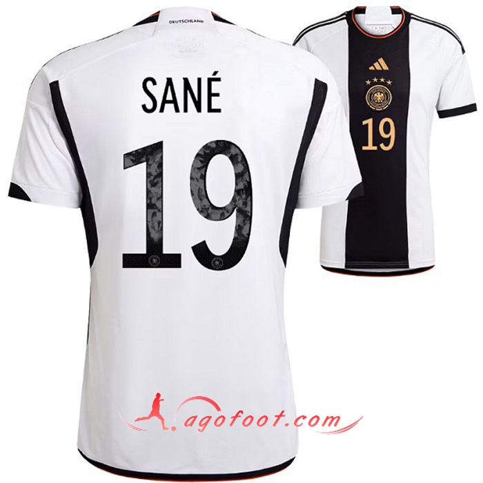 Maillot Equipe Foot Allemagne (SANE #19) 2022/2023 Domicile