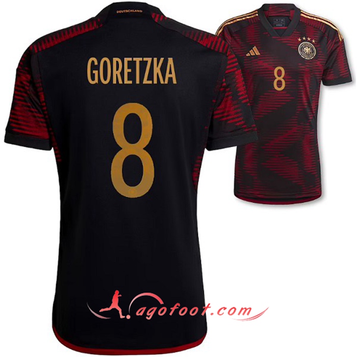 Maillot Equipe Foot Allemagne (GORETZKA #8) 2022/2023 Exterieur