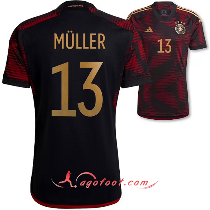 Maillot Equipe Foot Allemagne (MÜLLER #13) 2022/2023 Exterieur