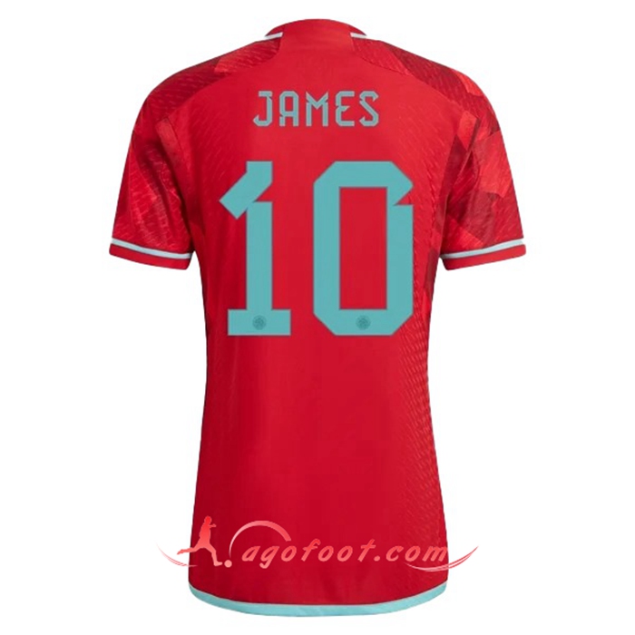 Maillot Equipe Foot Colombie (JAMES #10) 2022/2023 Exterieur