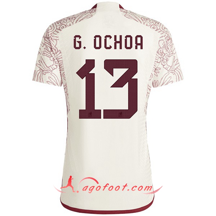 Maillot Equipe Foot Mexique (G. OCHOA #13) 2022/2023 Exterieur