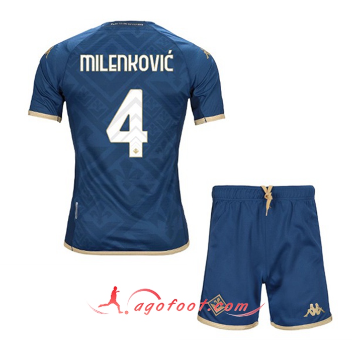 Maillot de Foot ACF Fiorentina (MILENKOVIĆ #4) Enfants Third 2022/2023