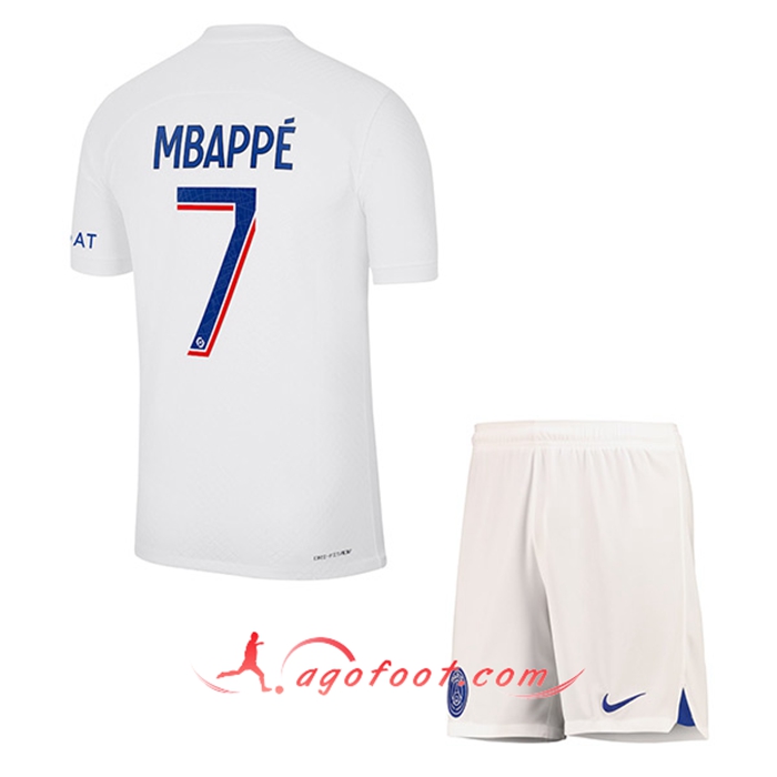 Maillot de Foot PSG (MBAPPÉ #7) Enfants Third 2022/2023