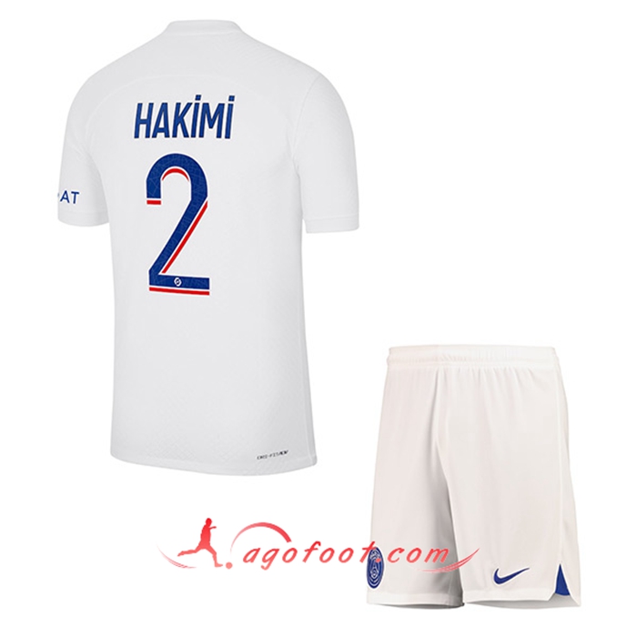 Maillot de Foot PSG (HAKIMI #2) Enfants Third 2022/2023
