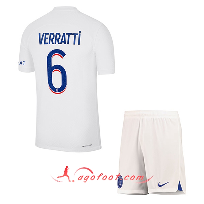 Maillot de Foot PSG (VERRATTI #6) Enfants Third 2022/2023