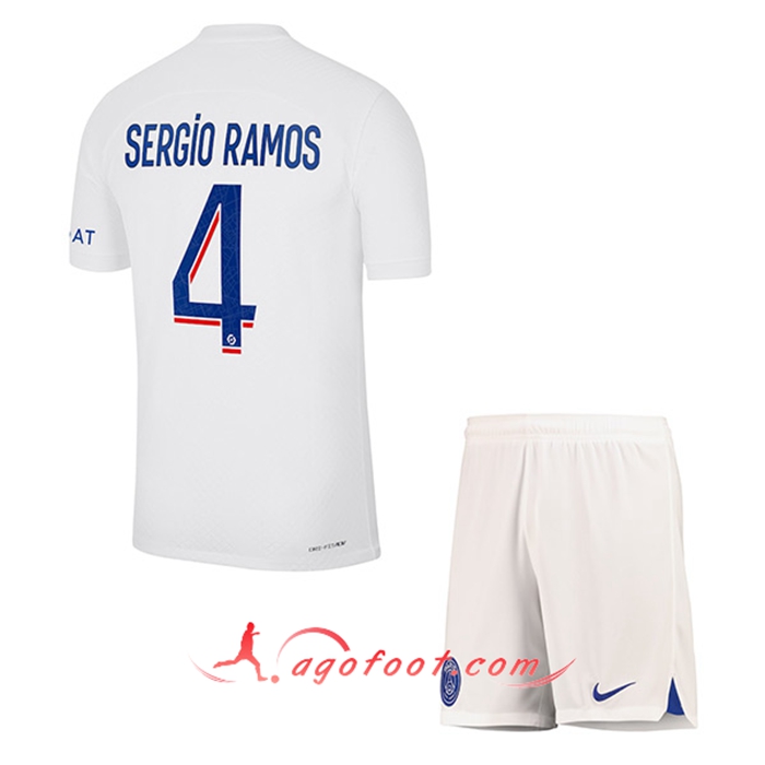 Maillot de Foot PSG (SERGIO RAMOS #4) Enfants Third 2022/2023