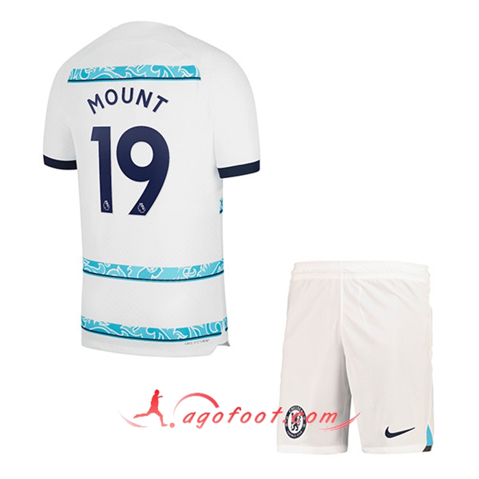 Maillot de Foot Chelsea (MOUNT #19) Enfants Exterieur 2022/2023