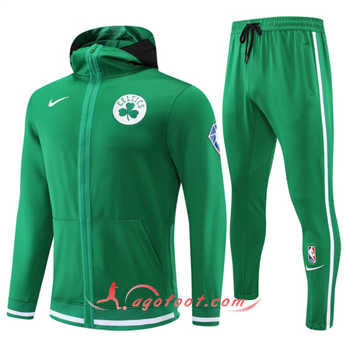 Ensemble Survetement de Foot Boston Celtics Vert 2022