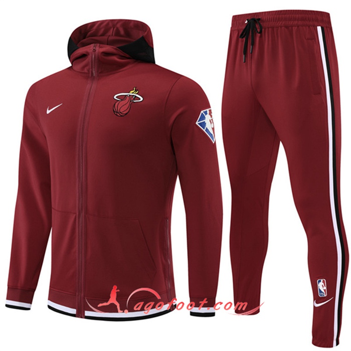 Ensemble Survetement de Foot Miami Heat Brune 2022