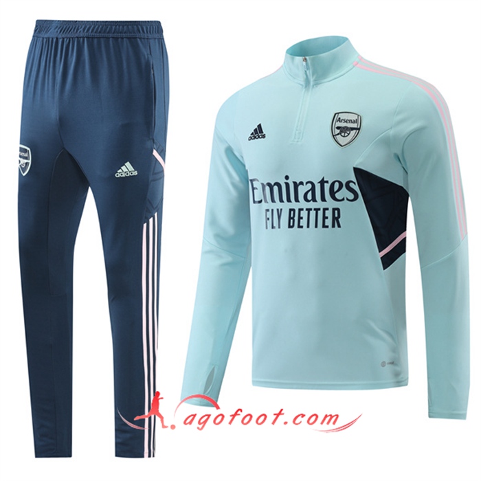 Ensemble Survetement de Foot Arsenal Vert Clair 2022/2023