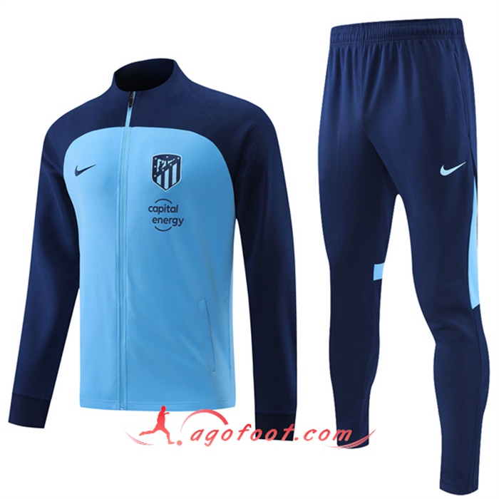 Ensemble Survetement de Foot - Veste Atletico Madrid Bleu 2022/2023