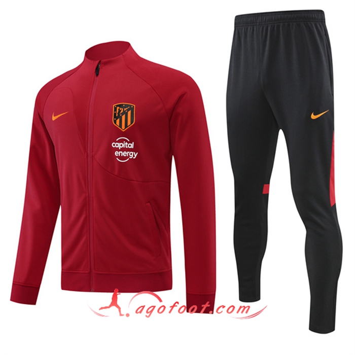 Ensemble Survetement de Foot - Veste Atletico Madrid Rouge 2022/2023