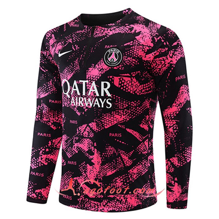 Sweatshirt Training PSG Rouge/Noir 2022/2023