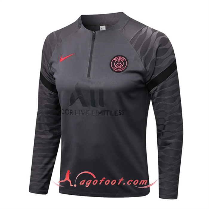 Sweatshirt Training PSG Gris Fonce 2022/2023