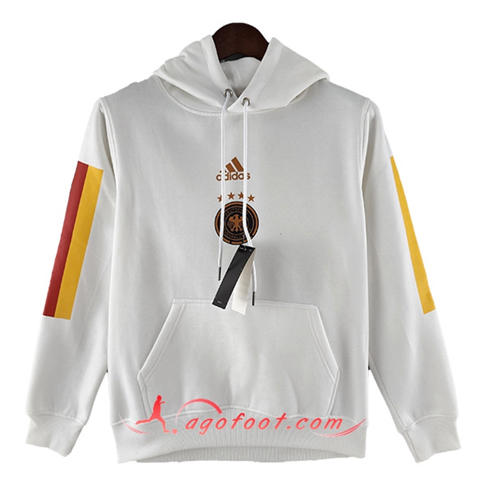 Sweatshirt Training Capuche Allemagne Blanc 2022/2023