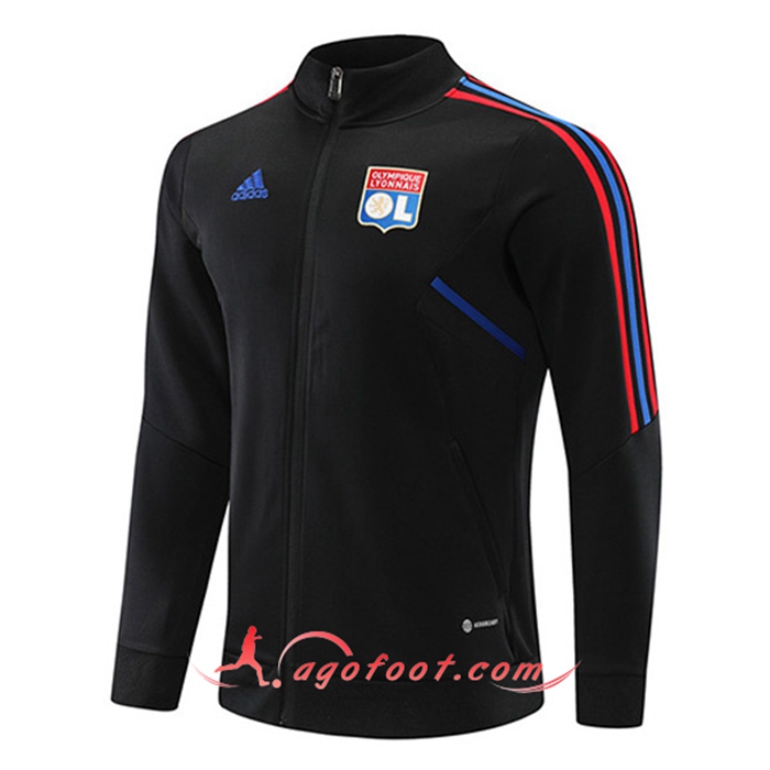 Veste Foot Lyon Noir 2022/2023