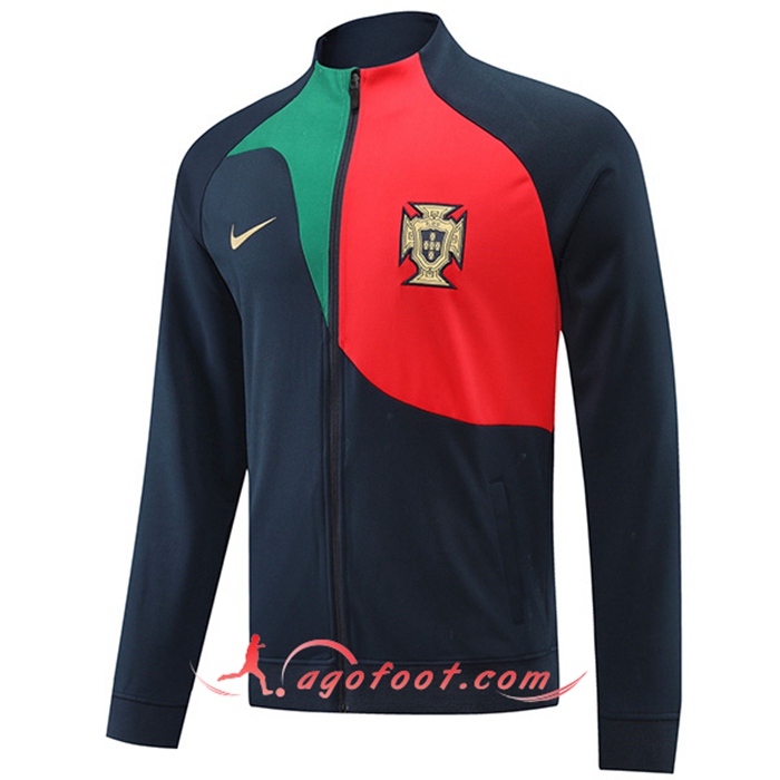 Veste Foot Portugal Noir/Rouge 2022/2023
