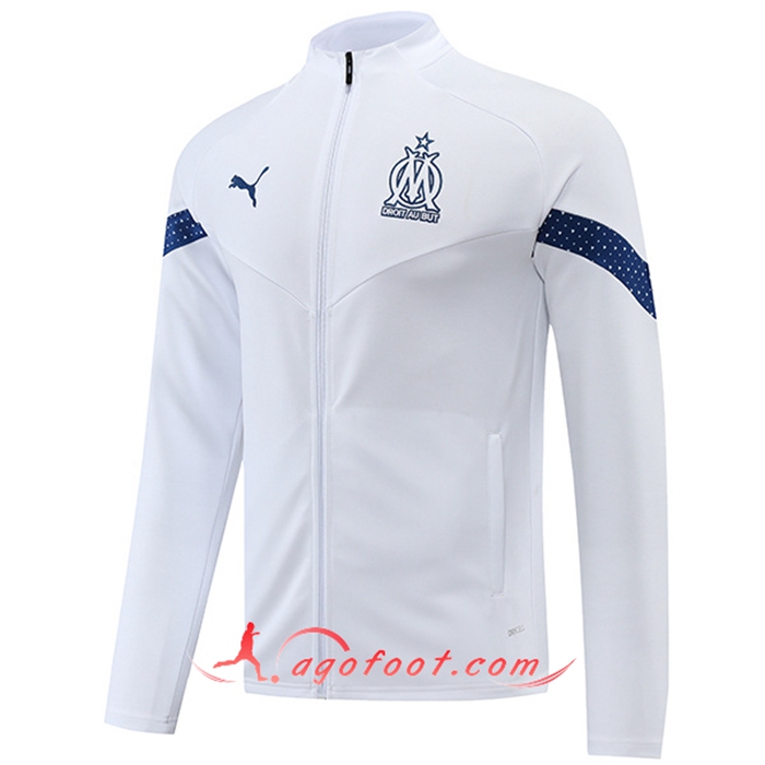 Veste Foot Marseille Blanc 2022/2023