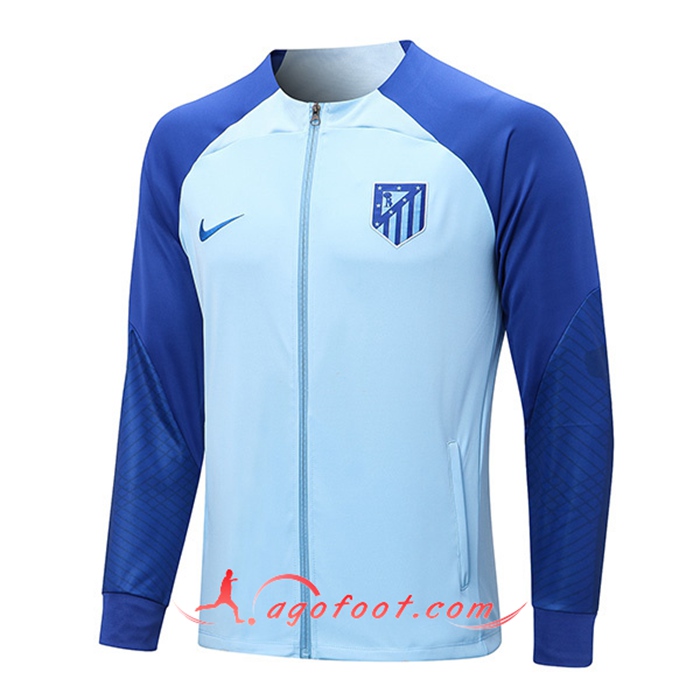 Veste Foot Atletico Madrid Bleu Clair 2022/2023