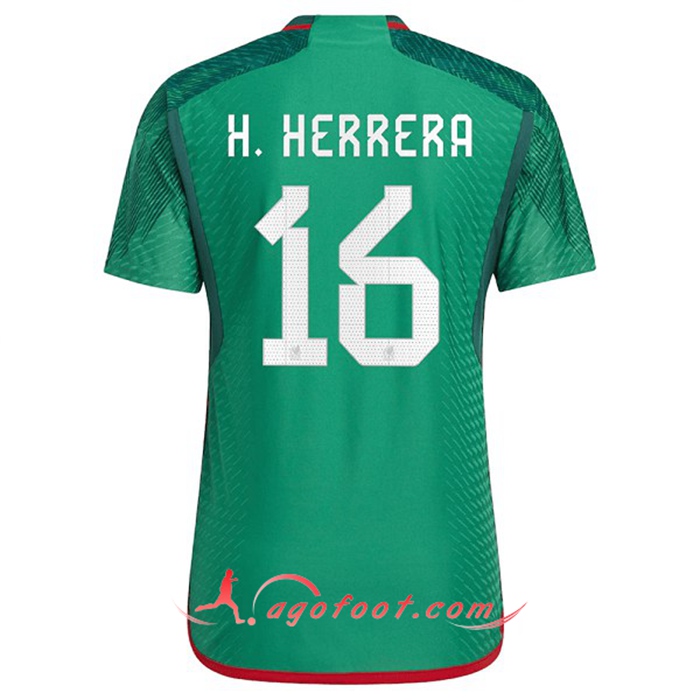 Maillot de Foot Mexique (H. HERRERA #16) Coupe Du Monde 2022 Domicile