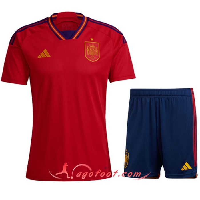 Ensemble Maillot Foot Espagne Domicile + Short 2022/2023