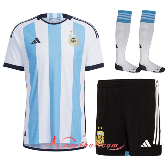 Ensemble Maillot Foot Argentine Domicile (Short + Chaussettes) 2022/2023