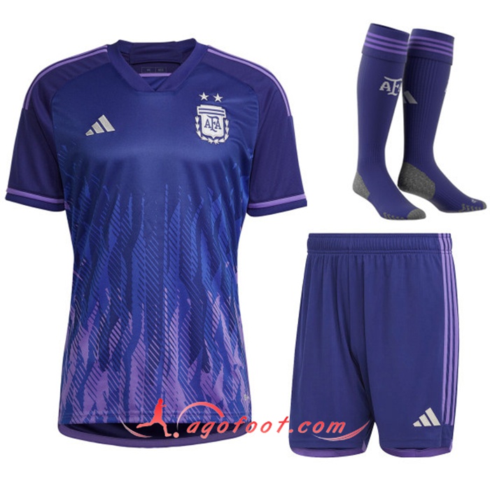 Ensemble Maillot Foot Argentine Exterieur (Short + Chaussettes) 2022/2023