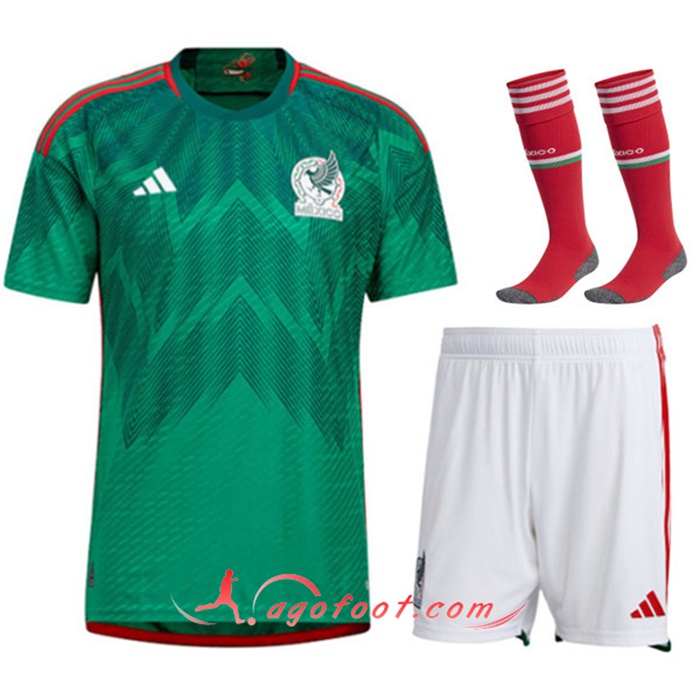 Ensemble Maillot Foot Mexique Domicile (Short + Chaussettes) 2022/2023