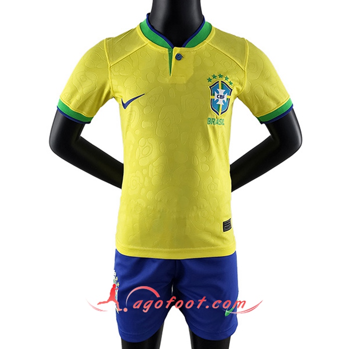 Nouveau Maillot de Foot Bresil Enfant Domicile 2022/2023