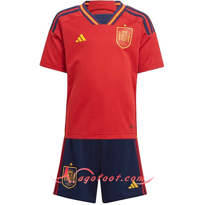 Nouveau Maillot de Foot Espagne Enfant Domicile 2022/2023