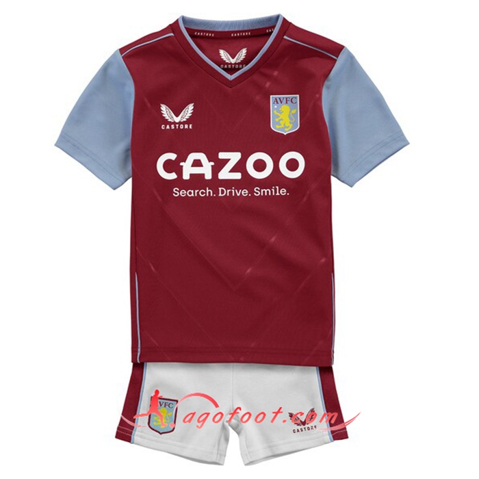 Nouveau Maillot de Foot Aston Villa Enfant Domicile 2022/2023