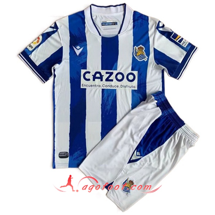 Nouveau Maillot de Foot Real Sociedad Enfant Domicile 2022/2023