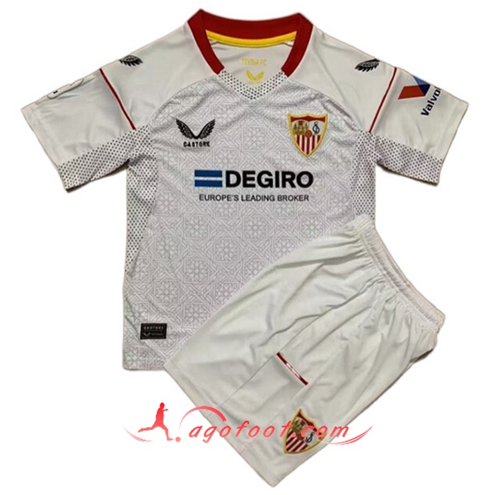 Nouveau Maillot de Foot Sevilla FC Enfant Domicile 2022/2023