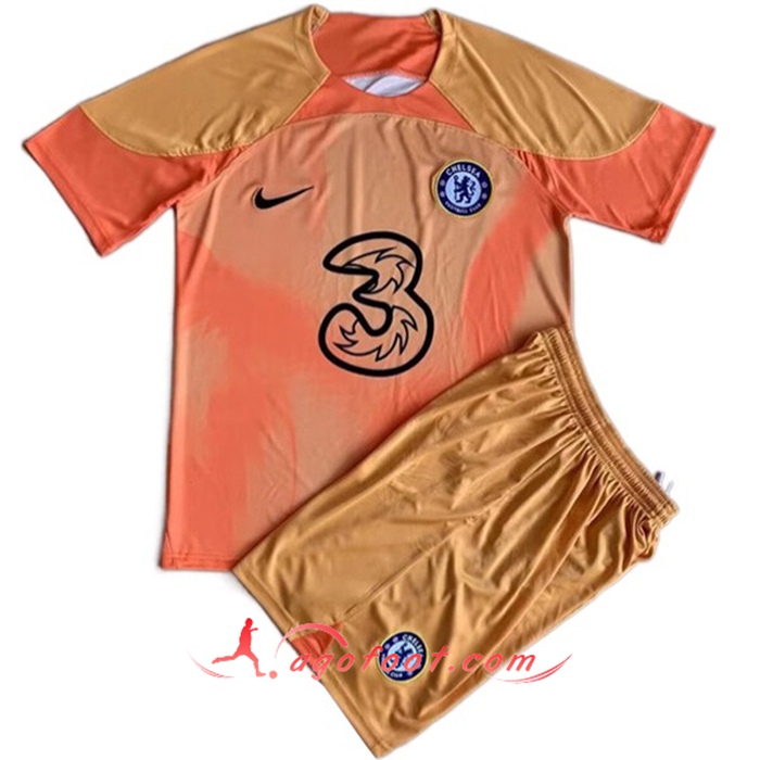 Nouveau Maillot de Foot FC Chelsea Enfant Gardien de But 2022/2023