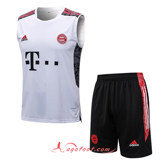 Ensemble Training Debardeur + Shorts Bayern Munich Blanc 2022/2023