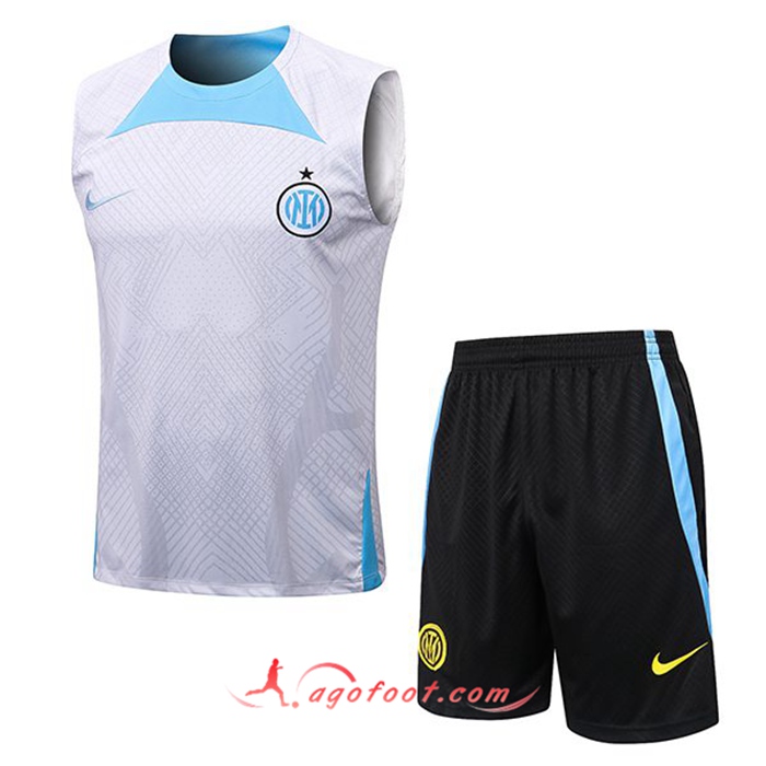 Ensemble Training Debardeur + Shorts Inter Milan Blanc 2022/2023