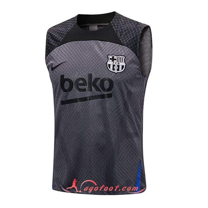 Training Debardeur FC Barcelone Noir/Gris 2022/2023