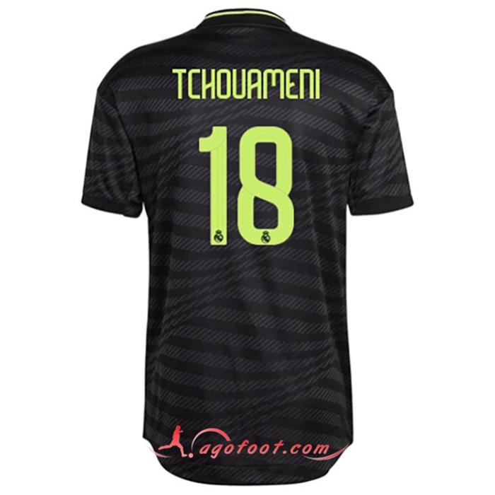 Maillot de Foot Real Madrid (TCHOUAMENI #18) 2022/2023 Third