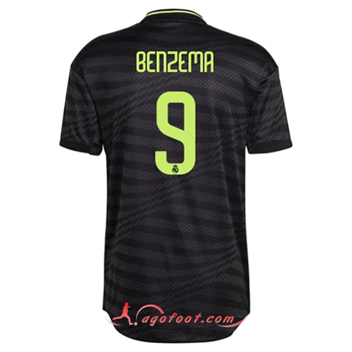 Maillot de Foot Real Madrid (BENZEMA #9) 2022/2023 Third