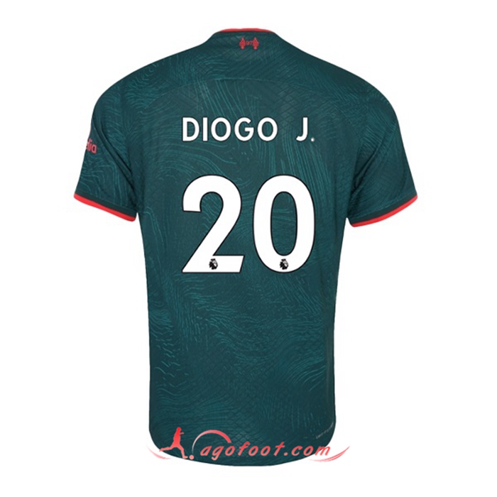 Maillot de Foot Liverpool (DIOGO J. #20) 2022/2023 Third