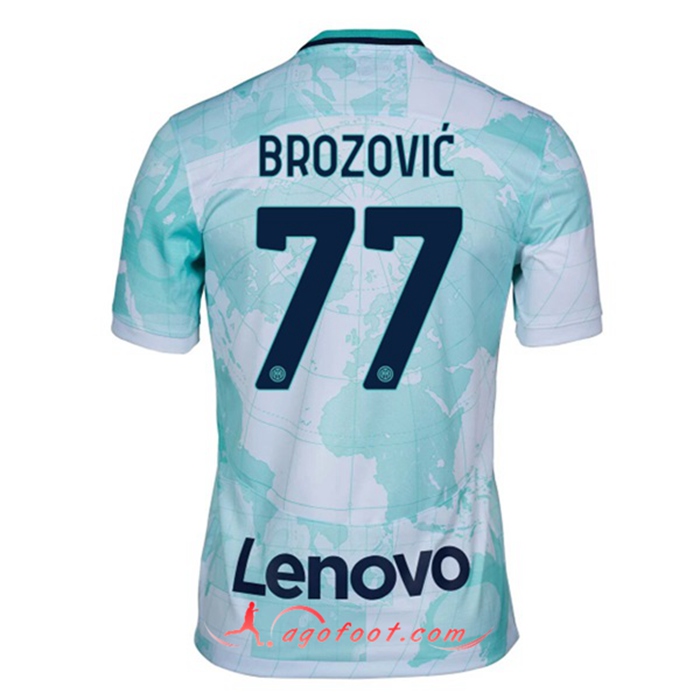 Maillot de Foot Inter Milan (BROZOVIĆ #77) 2022/2023 Exterieur