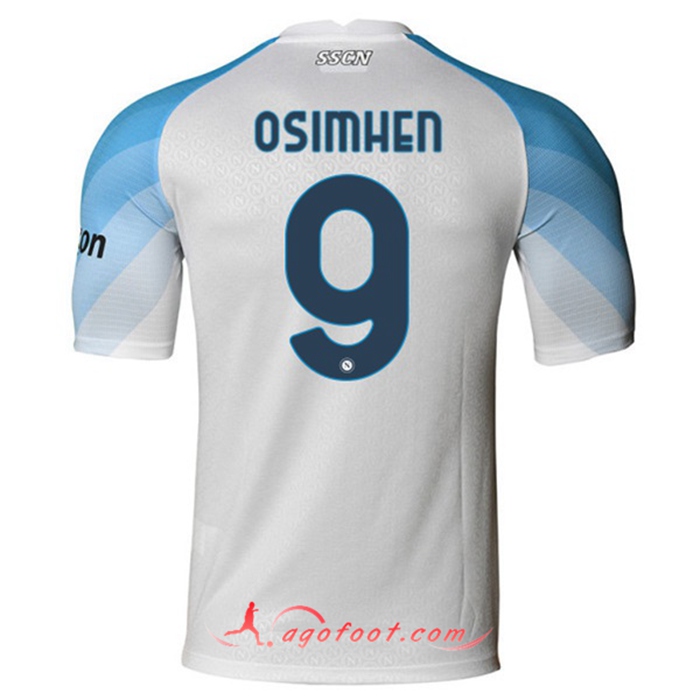 Maillot de Foot SSC Naples (OSIMHEN #9) 2022/2023 Exterieur